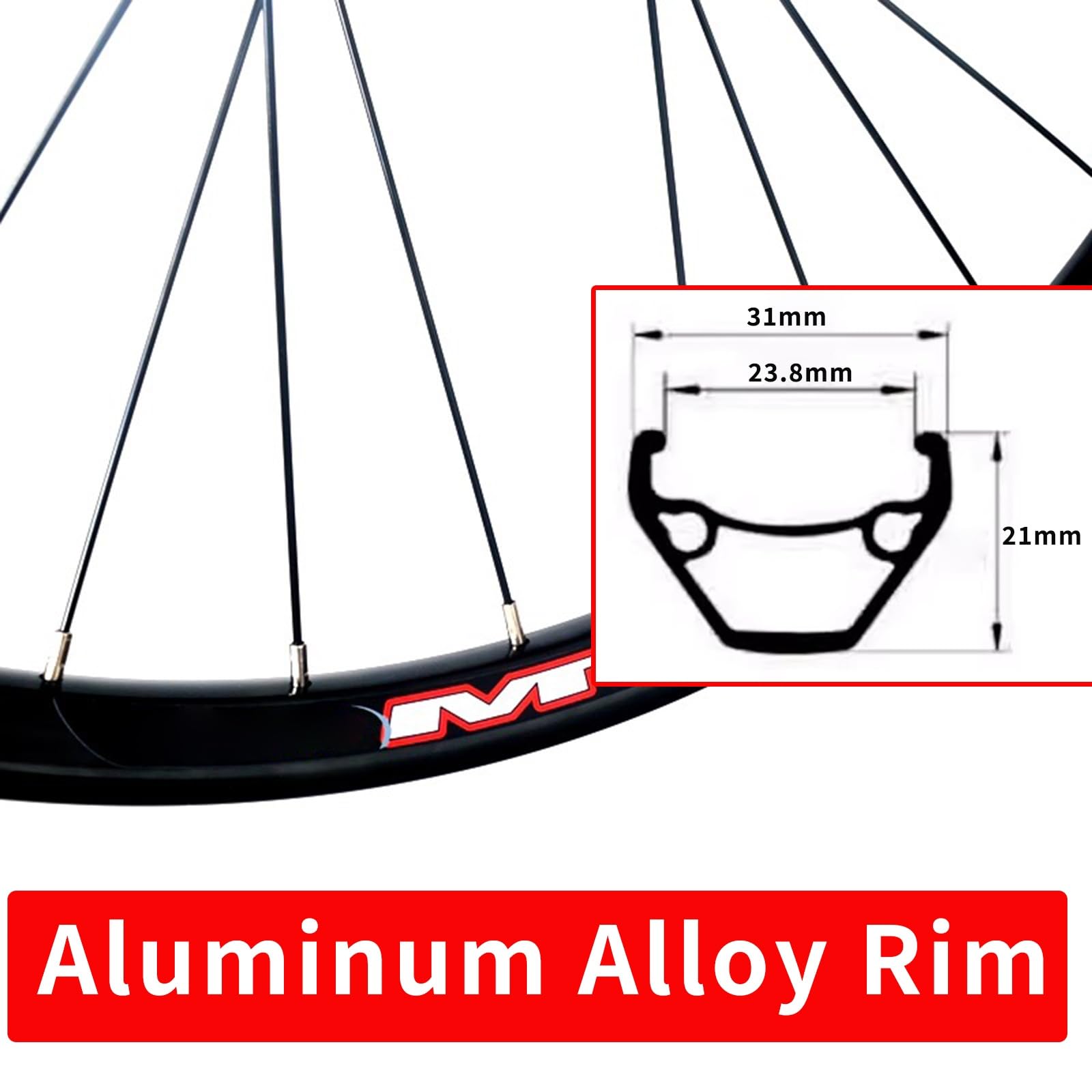 Juego De Ruedas Delanteras Y Traseras Bicicleta De Montaña 24/26/27,5/29 Pulgadas Freno De Disco Llanta De Aleación De Aluminio Liberación Rápida Cassette 7 A 11 Velocidades