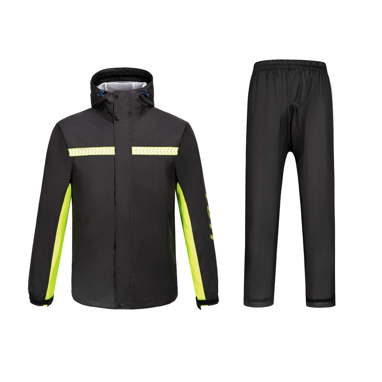 Wasserdichter Anzug für Herren/Damen, Camouflage-Muster, mit Kapuze