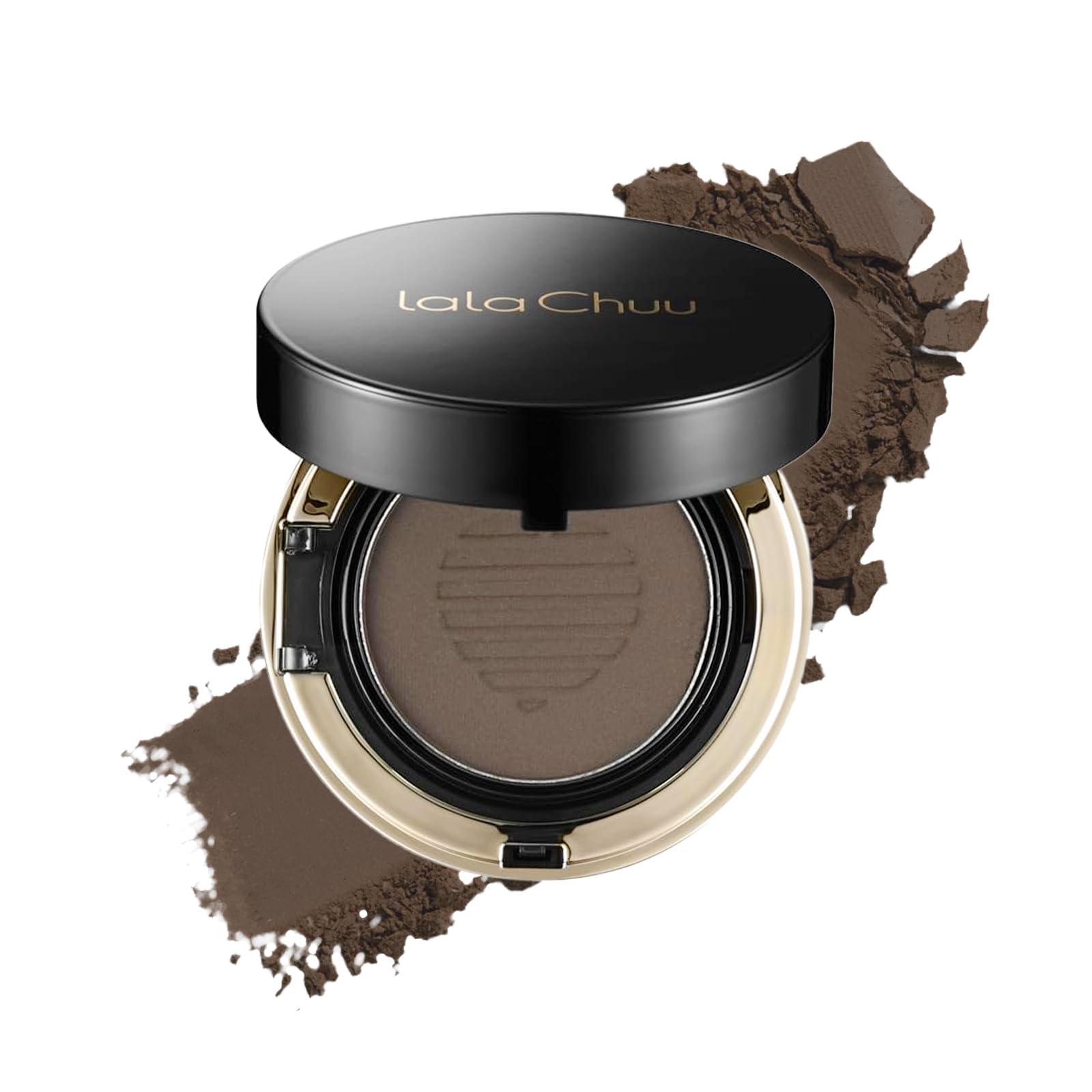 LALACHUU Hairline Powder, Root Touch Up Hair Color Powder, Instantly Gray Roots Cover Up, Water-Resistant Bald Spot Concealer for Women & Men, (Dark Brown)