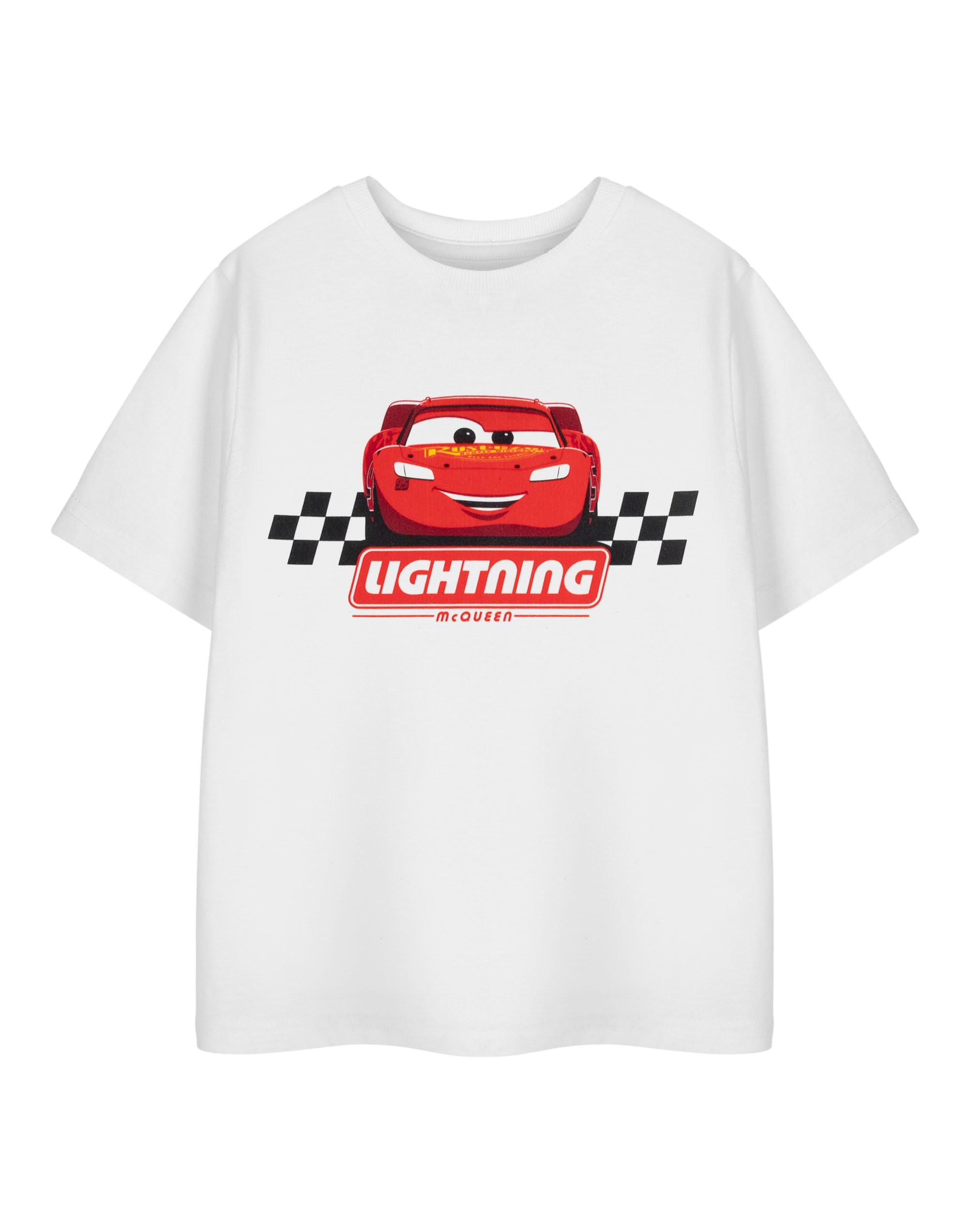 Disney (3-4 Years) Cars Short Sleeved T-Shirt (Boys White)