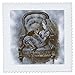 3dRose QS 110210 _ 6 Alice in Stuhl mit Katze Alice im Wunderland Vintage-Quilt Platz, 16 von 16 Zoll