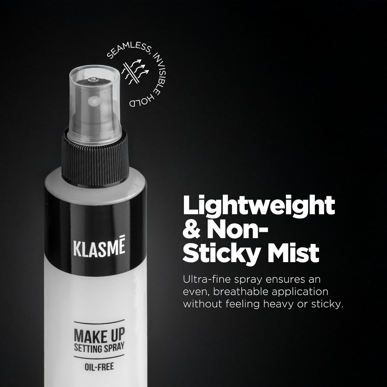 Klasme Makeup Setting Spray | Hydrating Formula with Hyaluronic Acid | Alcohol-Free, Long-Lasting Matte Finish | Lightweight & Skin-Friendly Mist | 4.05 fl oz - Image 4