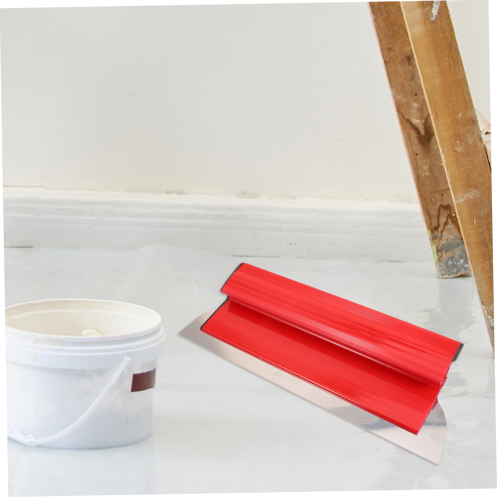Spatola per Cartongesso in Acciaio Inox, Impugnatura Comoda, per Lisciare Pareti e Stucco in Casa, Set, Facile da Usare