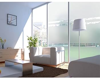 DUOFIRE Window Film Privacy Window Film Frosted Glass Film