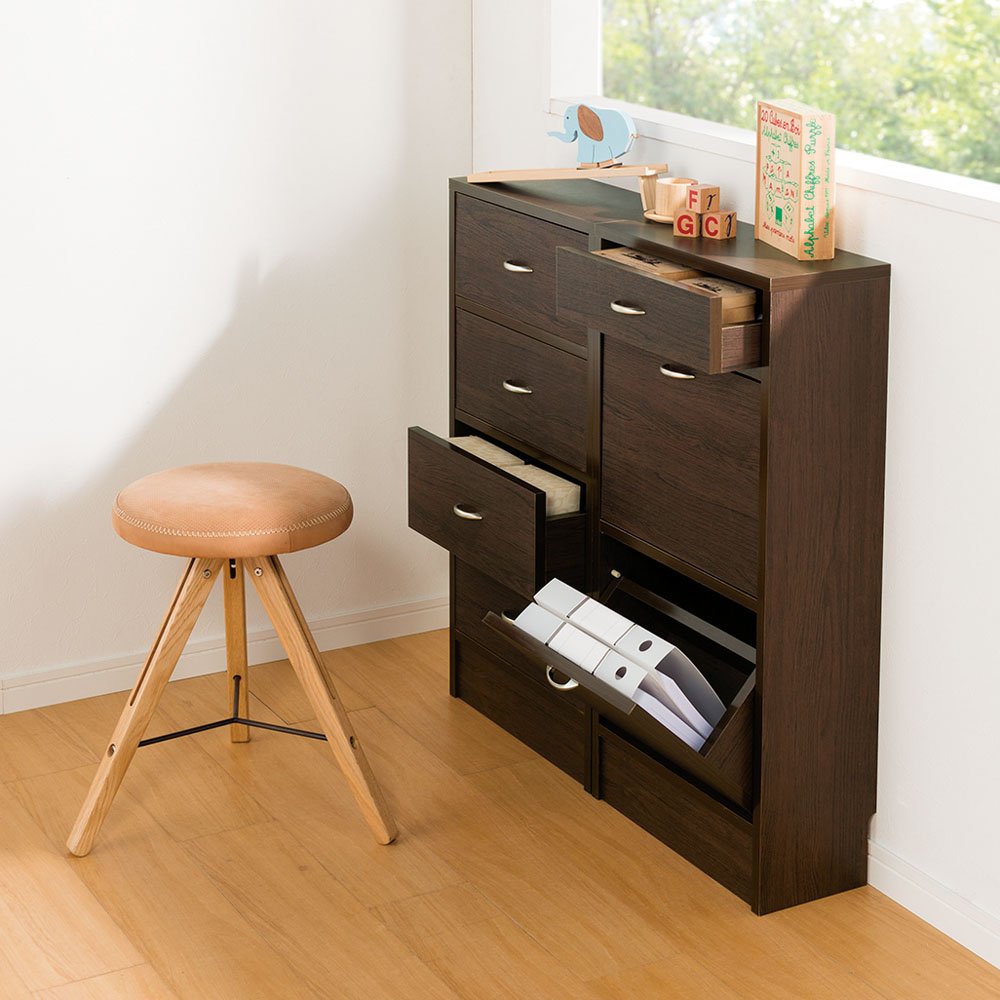 Amazon｜家具 収納 キッチン収納 食器棚 カウンター下収納 奥行19cm