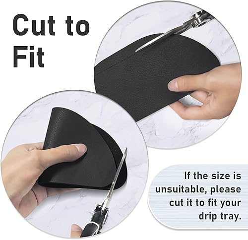 Miniatura 4 de LOPNUR Bandeja de goteo para refrigerador, paquete de 2 atrapador de goteo para refrigerador, dispensador de agua para refrigerador, tapete