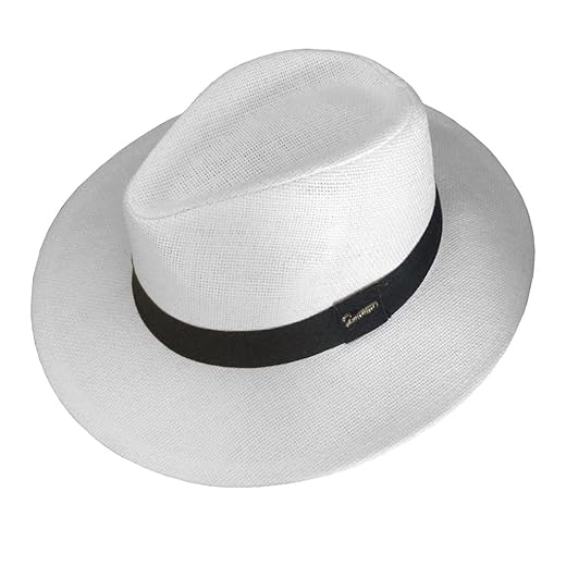 Chapéu Chapelaria Vintage Moda Panamá Palha Shantung - Aba Média