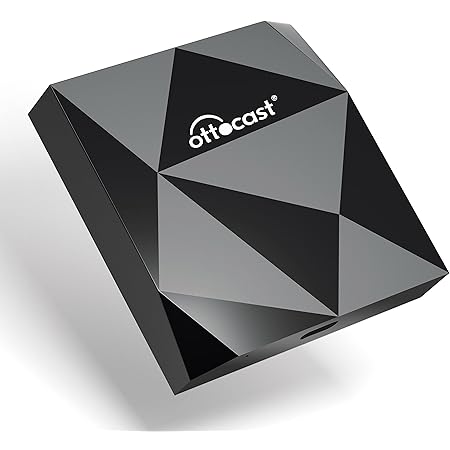 Wireless CarPlay Adapter 2023 Version, Apple CarPlay Dongle for OEM Wired CarPlay Cars, Convert Wired to Wireless CarPlay, Support Online Update Plug & Play, OTTOCAST U2 Air Wireless CarPlay Dongle