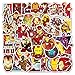 Produktbild LYLSDSB 52 stück Iron Man Aufkleber Vinyl Wasserdicht Marvel Graffiti Aufkleber,Laptop Wasserflasche Fahrrad Skateboard iPhone Auto Motorrad Gepäck Computer Aufkleber für Kinder Jugendliche