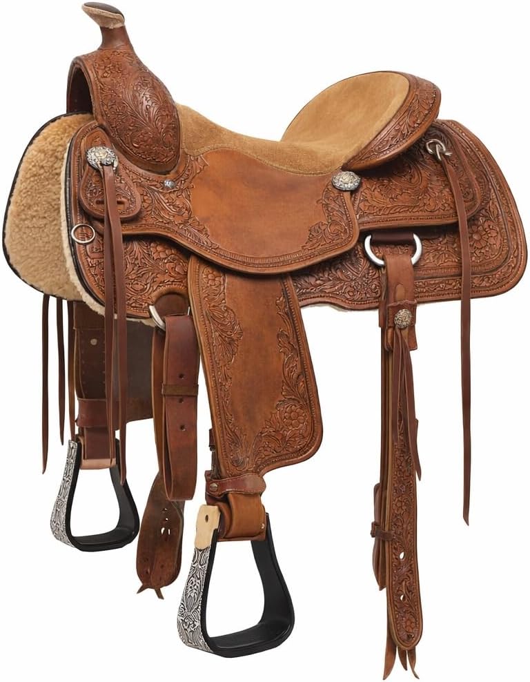 CHALLENGER Horse Western 5" Wide Barrel Racer Engraved Aluminum Show Stirrups 51177v