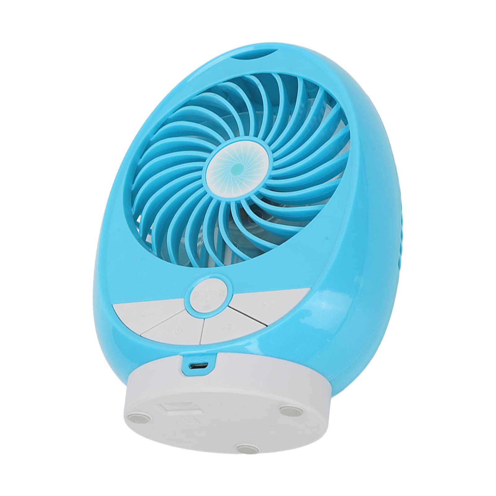 Mini wentylator muzyczny, wentylator, USB 3-biegowy przenośny niebieski wentylator biurkowy o wysokiej prędkości obrotowej do biura na kemping