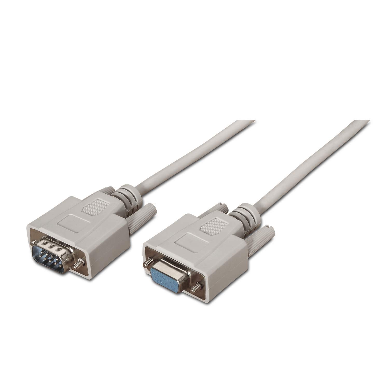 AISENS A112 – 0065 – 1.8 m RS232 Cable for Communication Devices Equipped with Serial Port, Beige