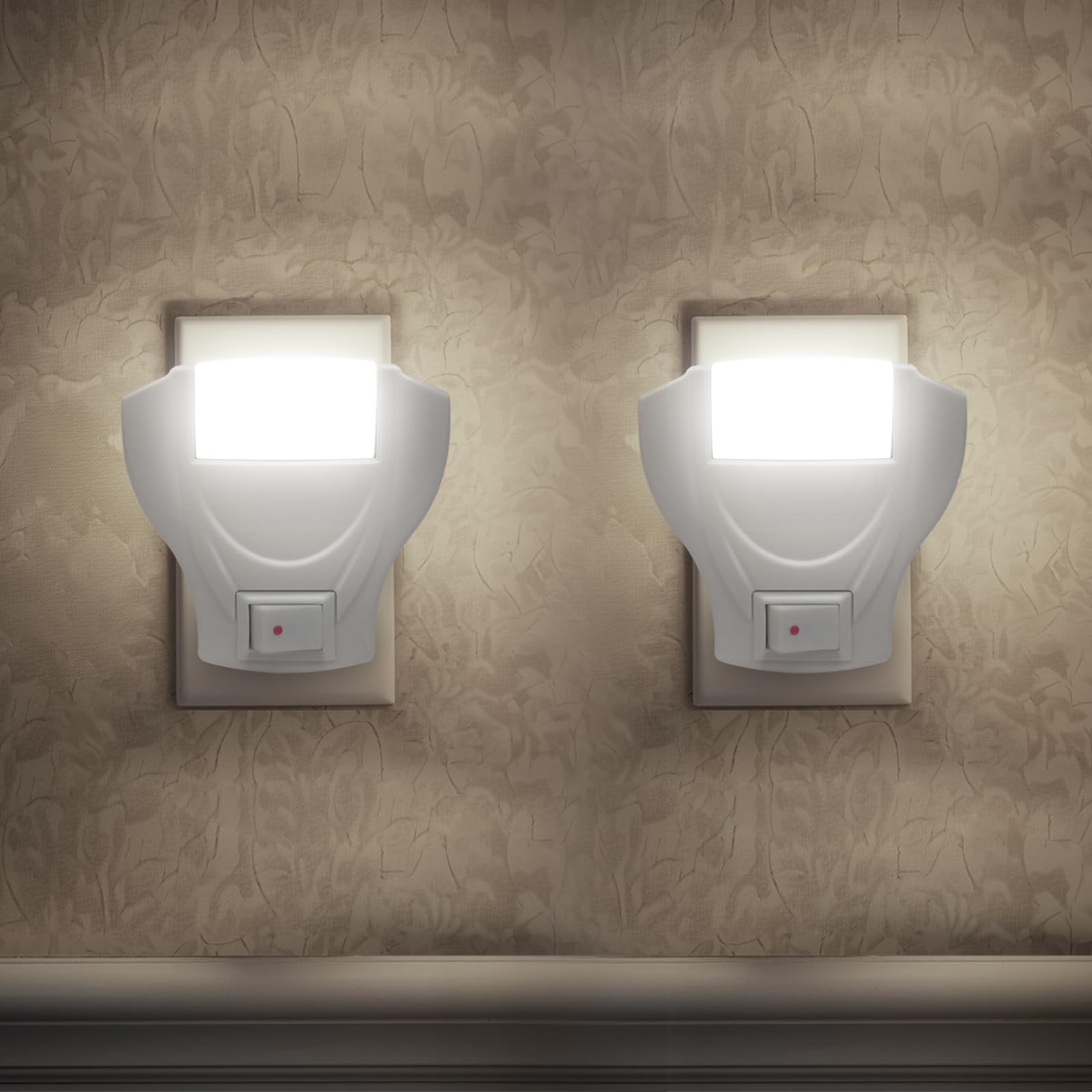 EXTRASTAR Luce Notturna Bambini, 2 Pezzi 6500k Luce Notturna Da Presa, Plug And Play,Sicuro Ed Ecologici,luce Led Lampada Notturna Per Corridoio, Cucina, Scale, Cucina