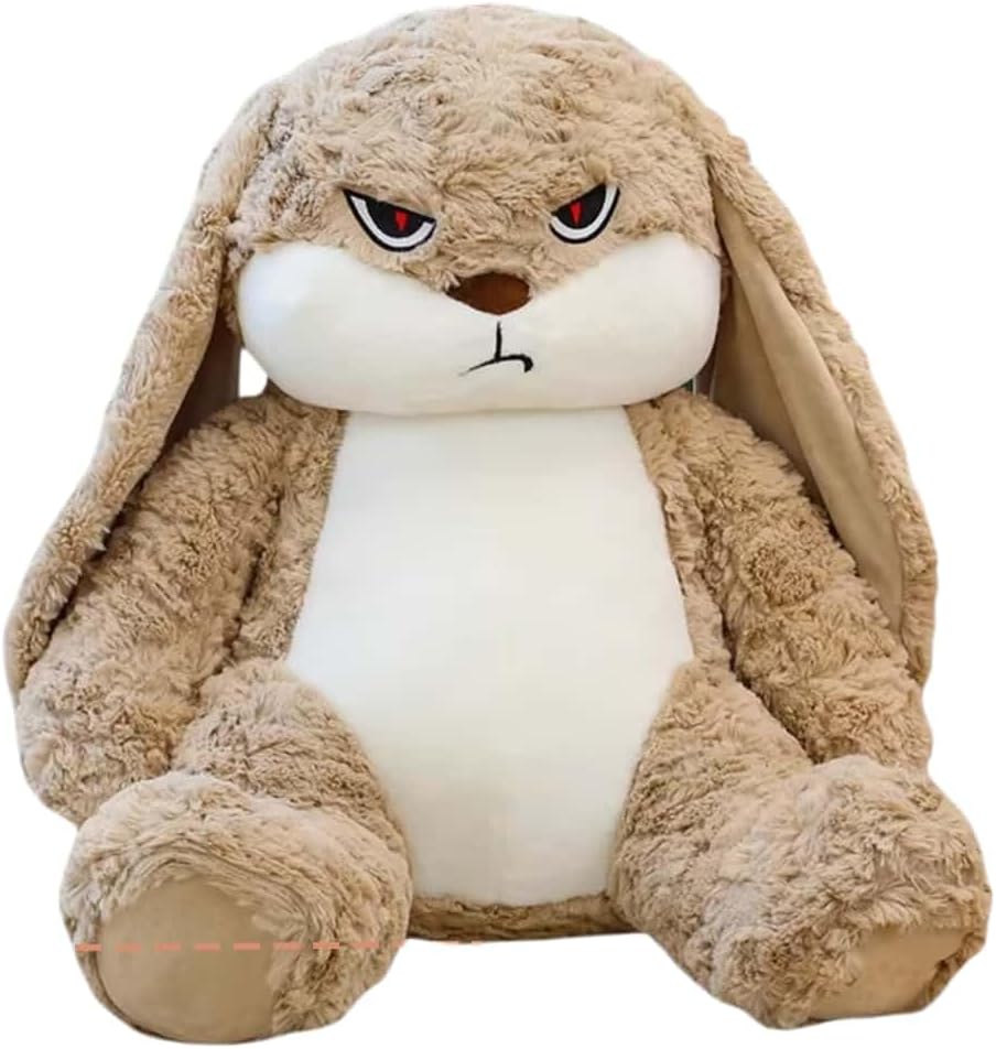 19.6-inch Brown Bunny Plush Toy, Super Soft Rabbit Stuffed Animal with Floppy Ears – Cuddly Gift for Kids and Adults