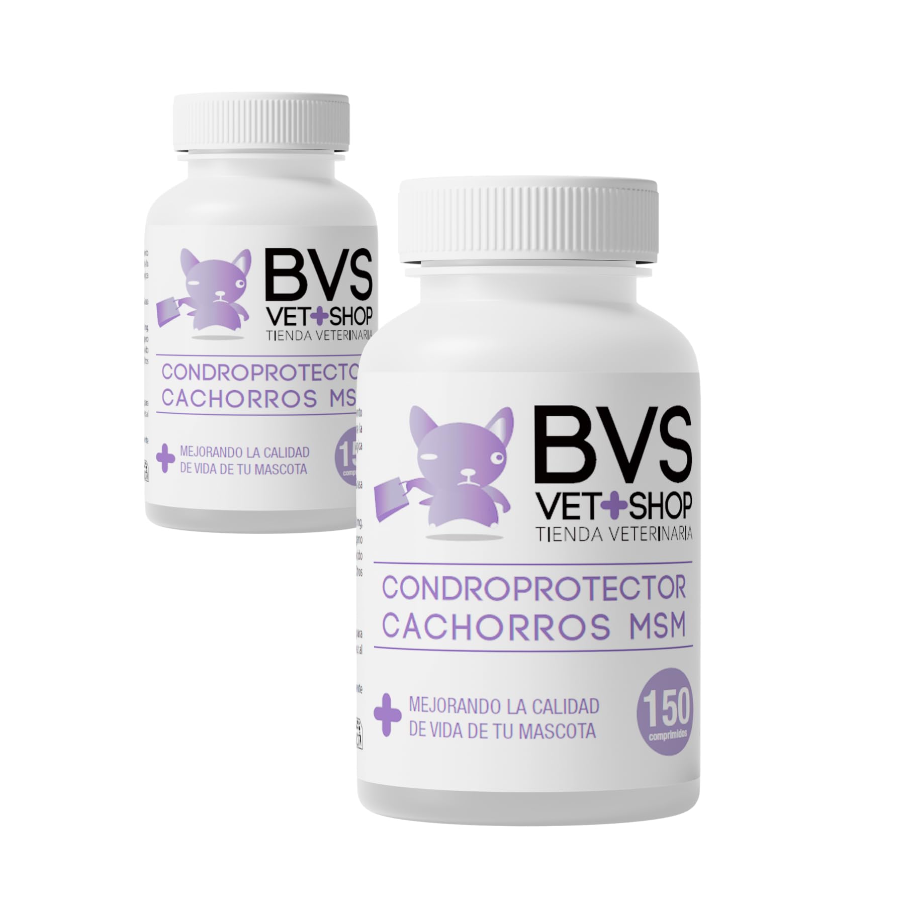 BVS Vet Shop | Condroprotector Cachorros MSM para Perros | Formulado para Cachorros, Apoyo nutricional para favorecer el Buen Estado fisiológico de Las articulaciones | 300 Comprimidos