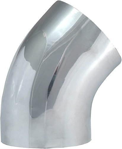 Spectre Performance SPE-9749 - Tubo de admisión de aluminio de 45°, color plateado