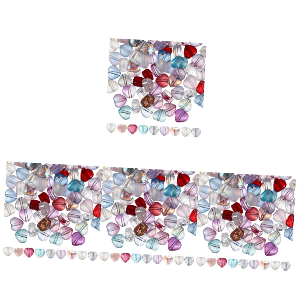 Bracelet à bricoler soi-même avec perles de verre étoiles Tofficu
