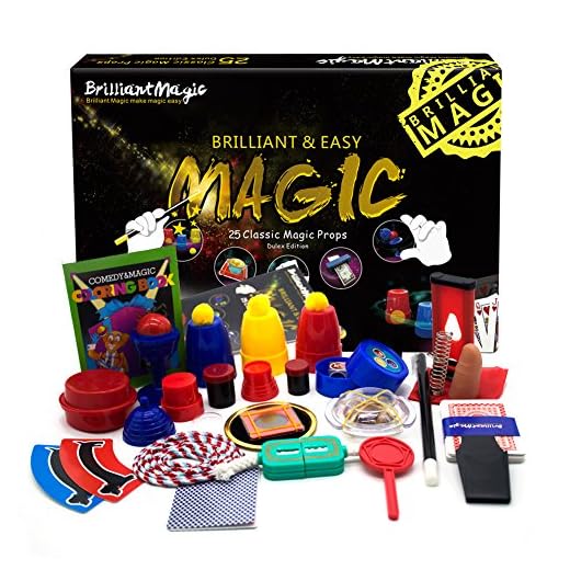 BrilliantMagic Magic Set Magic Kit for Kids Science Toys for Children Including 25 Classic Tricks Easy to Play Magic Best Gift for Boys Girls and Adult