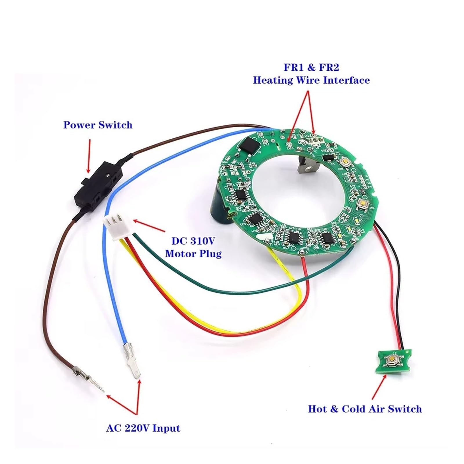 AC 220 V 105.000 U/min BLDC-Motor 100 W 3-Stufen-Treiber for Haartrockner(Motor and Driver)