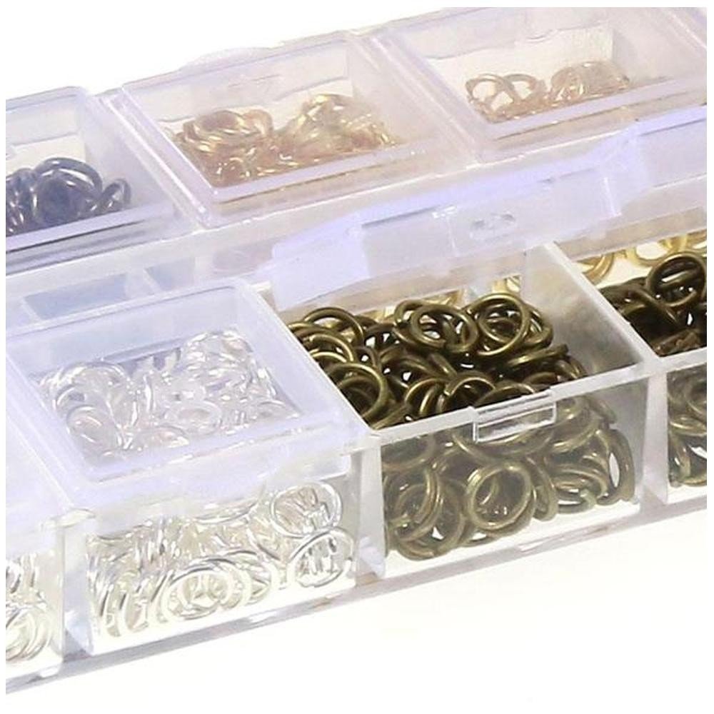 Boîte D'anneaux De Jonction Ouverts Pour Création Bijoux - Diamètre 7 Mm, épaisseur 0,7 Mm, 540 Pièces (90 Par Couleur)
