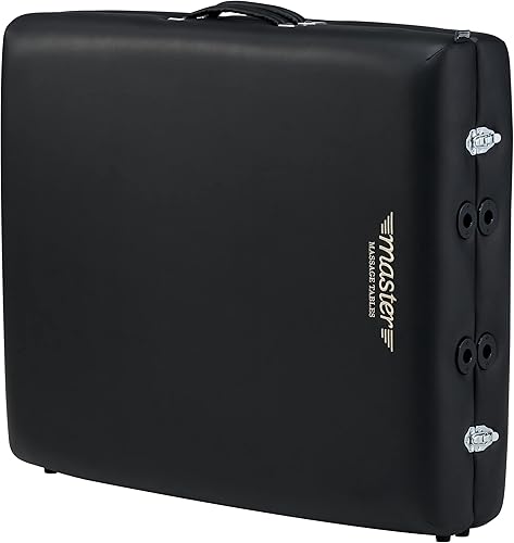 Miniatura 9 de Master Massage Newport - Paquete de mesa de masaje portátil con cojín más denso de 2.5 pulgadas, madera dura teñida de nogal, cables de soporte de