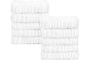 10-Pack Super Absorbent Baby Washcloths by AIDEA