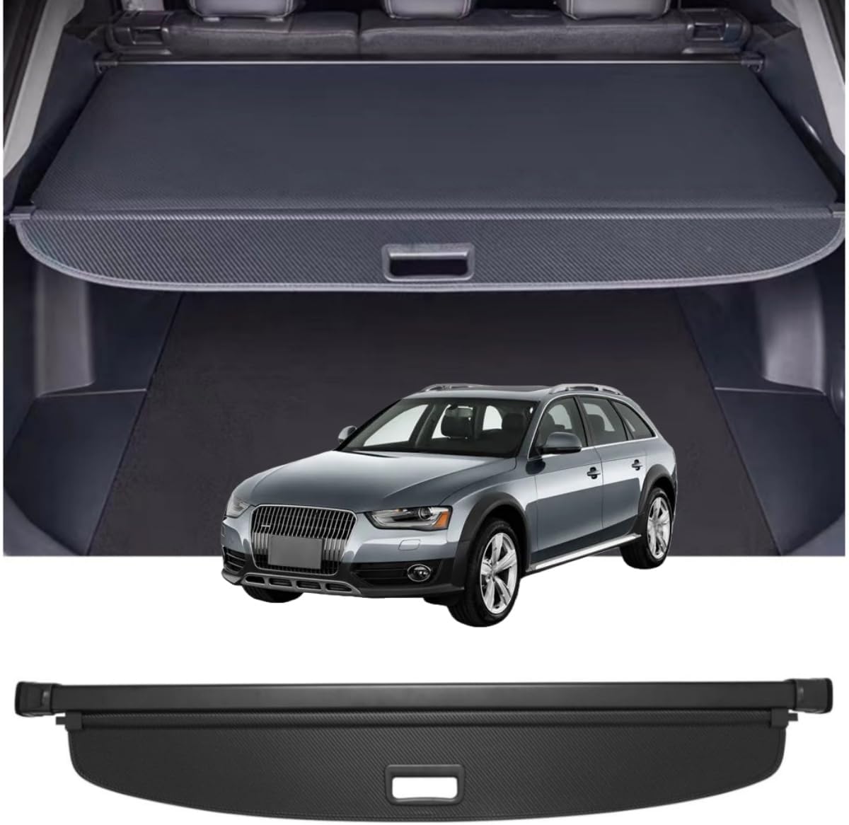 Retractable Cargo Cover Compatible with Honda Passport 2026 All Trims Shield Security Shade Privacy Screen Tonneau Luggage Cargo Trunk Organizers