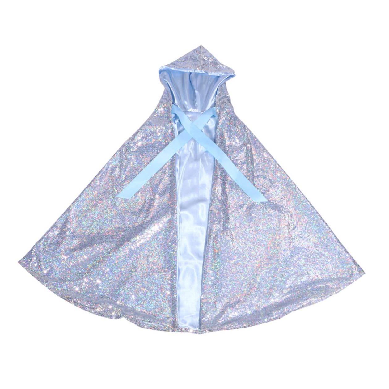 Uonlytech Mantello Lucente per Cappuccio Mantello da Festa Leggero e Comodo Costume per Carnevale e Halloween Accessorio per Giochi di Ruolo e Feste in Maschera