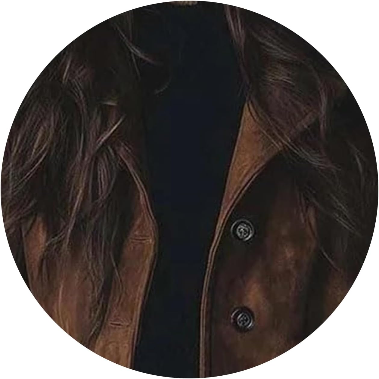 Womens Faux Suede Jacket Single Breasted Long Trench Coat Lapel Slim Work Office Pea Coats Fall Winter Overcoat - Image 3