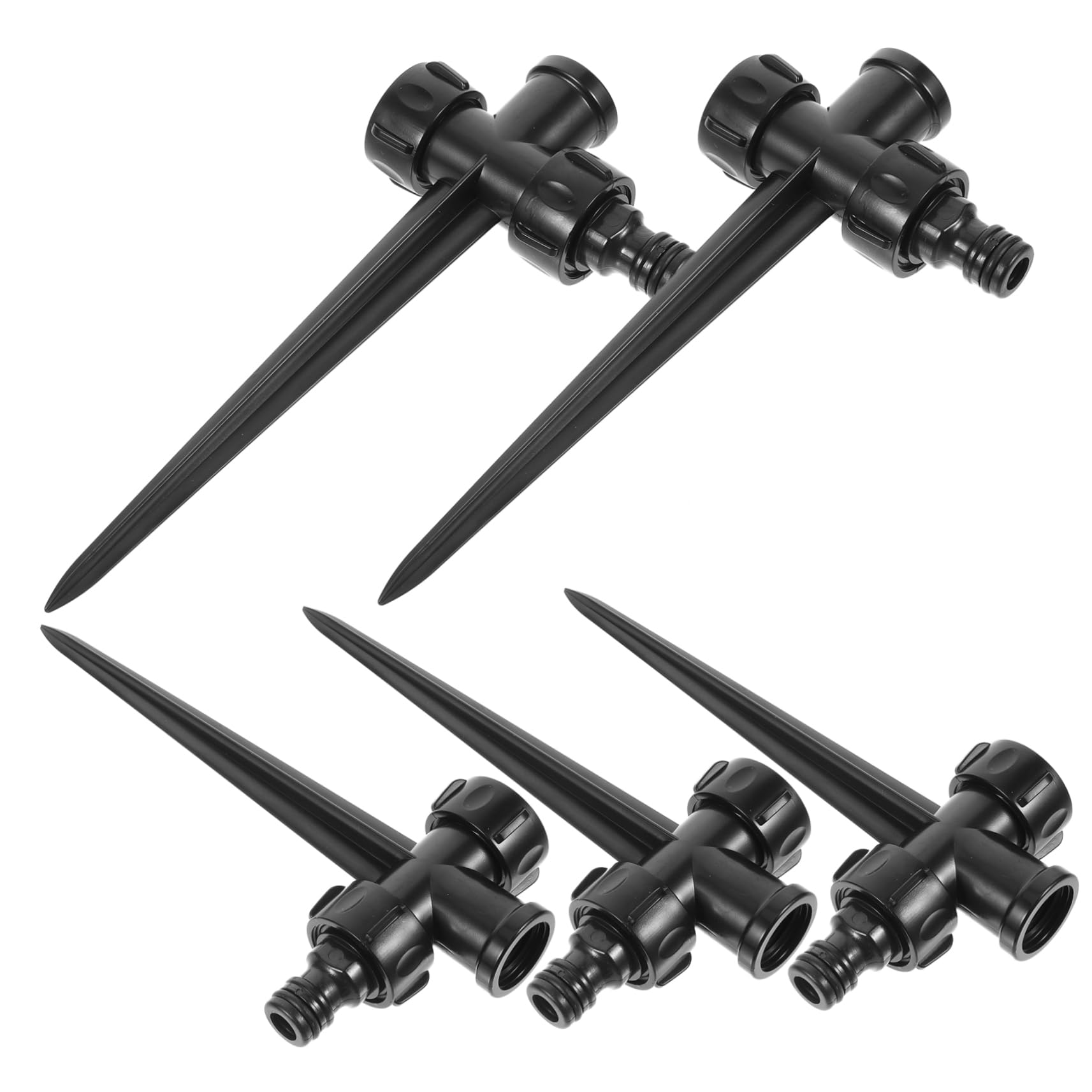 UPKOCH 5 Set Sprinkler Rotante Automatico Piccolo Picchetto Per Irrigatore Irrigatori Prato Piante Spruzzino Punta Per Irrigatore Multiuso Irrigazione Di Picchi Plastica Nero 5 Pezzi*5
