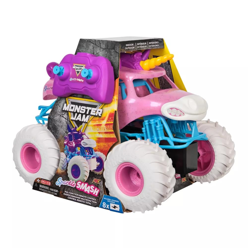 モンスタージャム 1/15 スパークルスマッシュ ラジコン モンスタートラック Amazon.co.jp: Monster Jam Sparkle Smash リモートコントロール