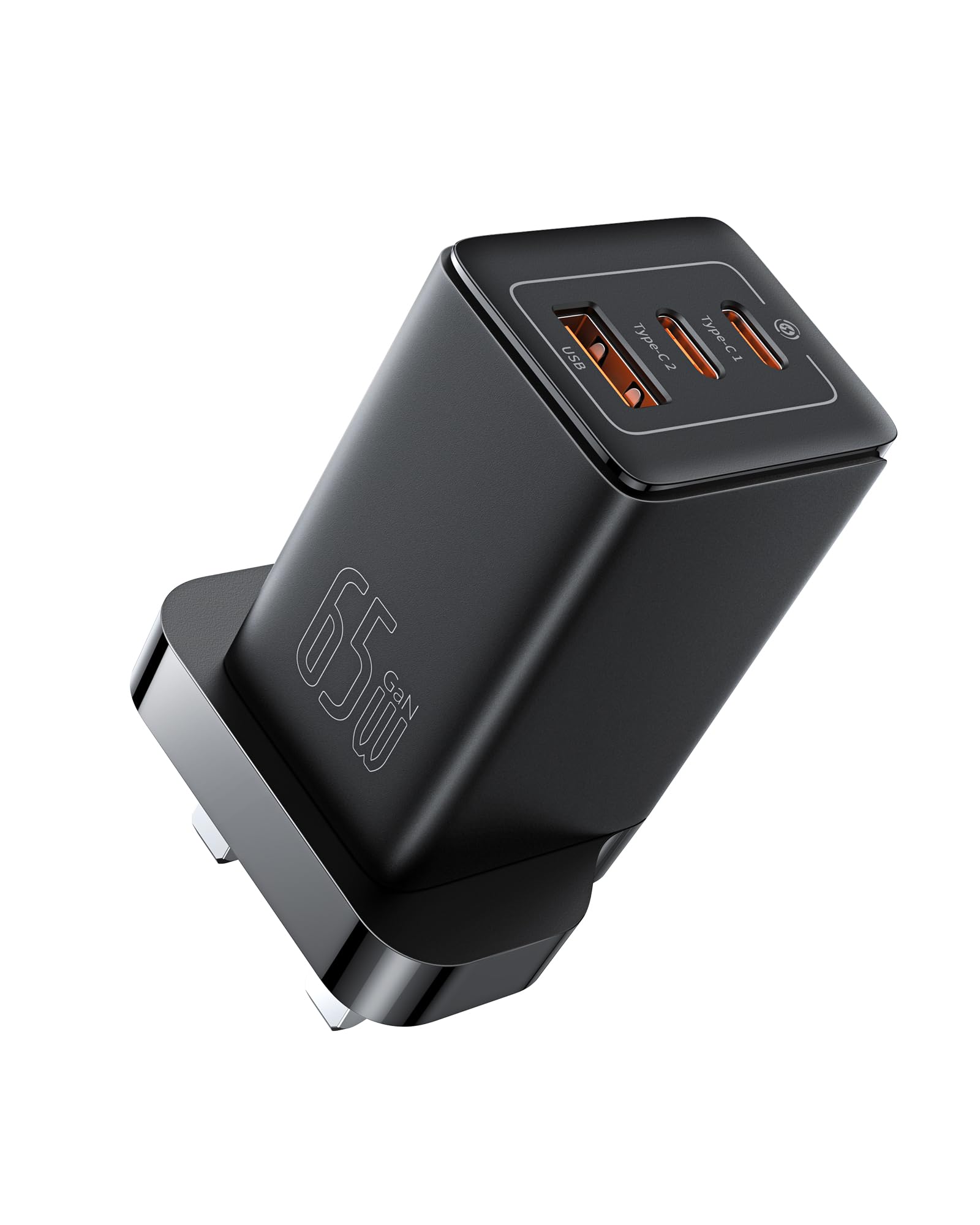 Baseus 65W GaN5 Pro USB C Wall Charger 3-Port GaN Laptop Adapter Fast  Charger Type C Wall Charger Plug Compatible for MacBook Pro/Air, HP/Dell,  iPad