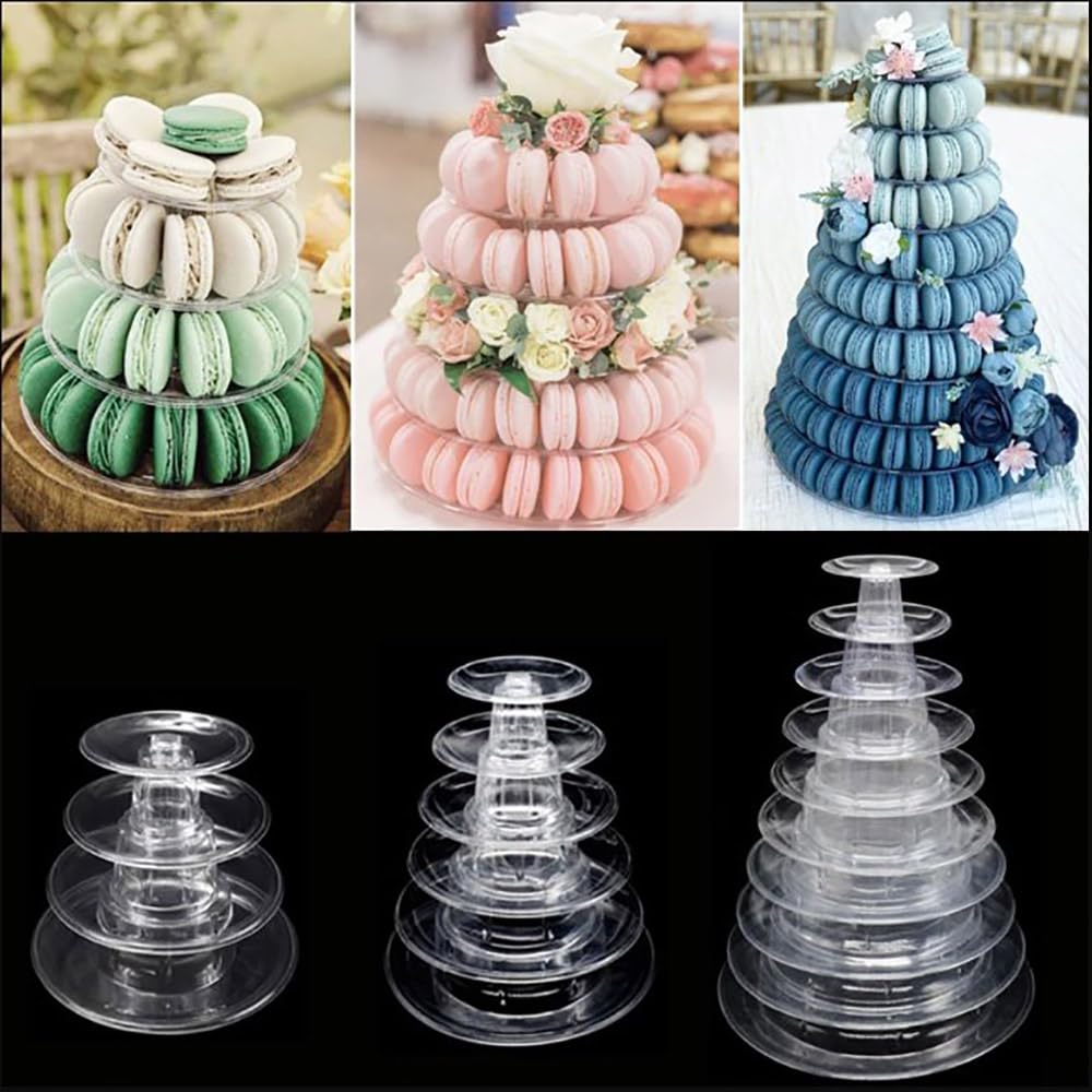 VIDETOL Alzata Per Cupcake 5 Piani In Acrilico Trasparente - Porta Dessert Per 45 Pezzi, Smontabile, Per Matrimoni, Feste, Baby Shower