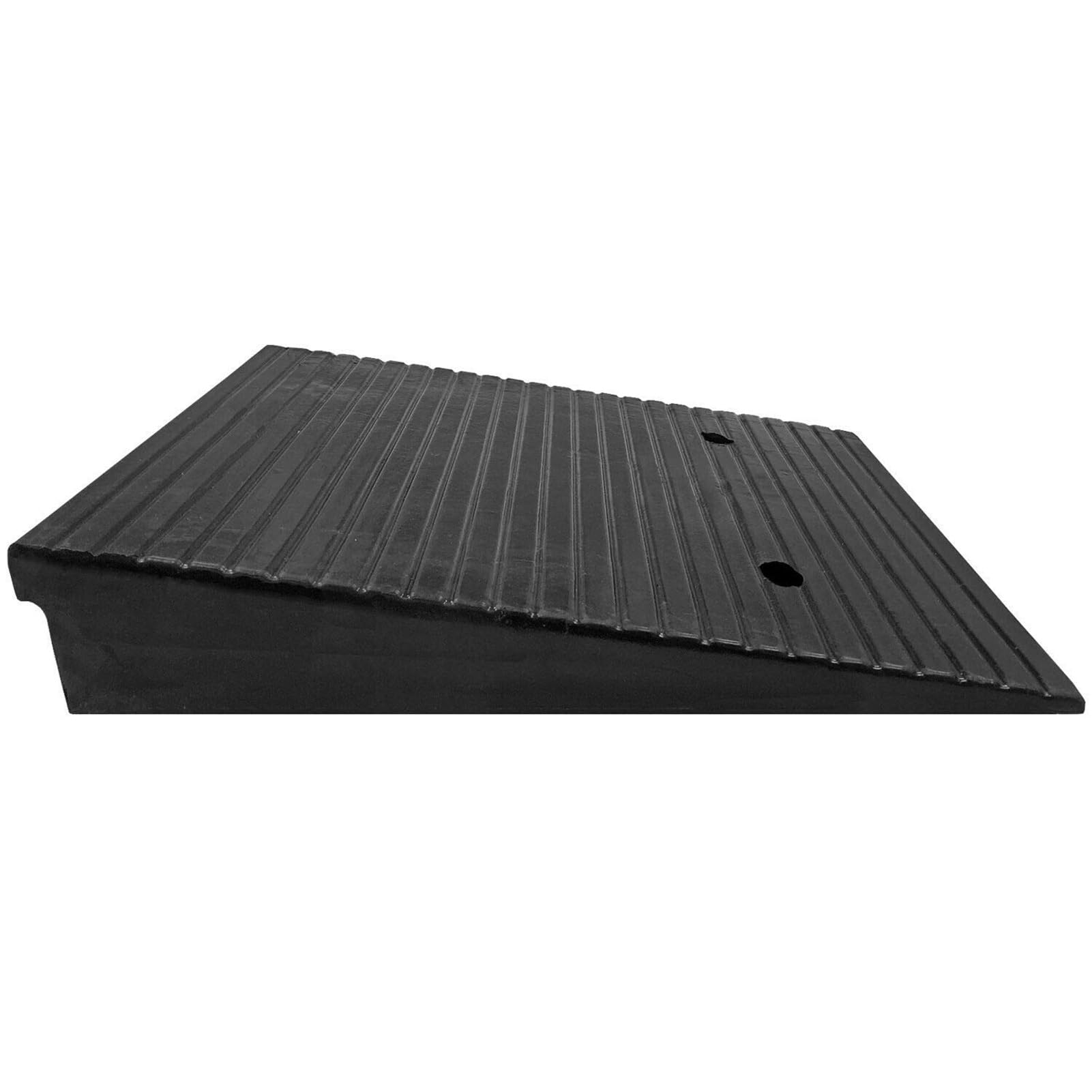 Rampe D'accès Portable Antidérapante pour Garage, Rampe De Trottoir, Rampe De Seuil en Caoutchouc pour Fauteuils Roulants, Voitures, Caravanes, Scooters Et Skateboards(50 * 60 * 10CM)