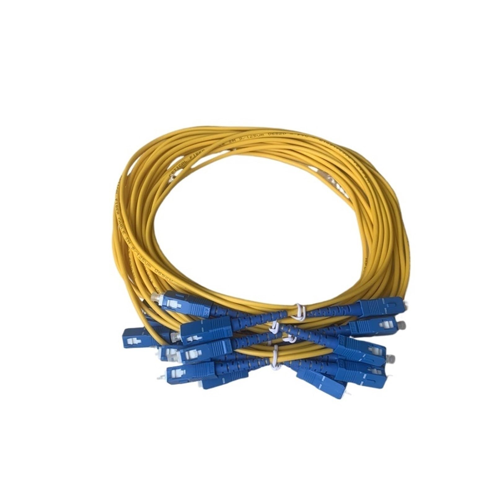 Lot de 10 câbles de raccordement SC-SC SM SX 1-20 m SC/A-SC/A SC-SC/A for Fibre Optique monomode FTTH(10M,SCA-SC)
