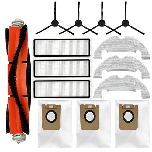 INF Accessori di ricambio per Dreame Bot / D10 Plus / RLS3D, 1x spazzola principale (rullo spazzola), 3x filtri HEPA, 3x cuscinetti per la pulizia, 3x sacchetti per aspirapolvere, 4x spazzole laterali