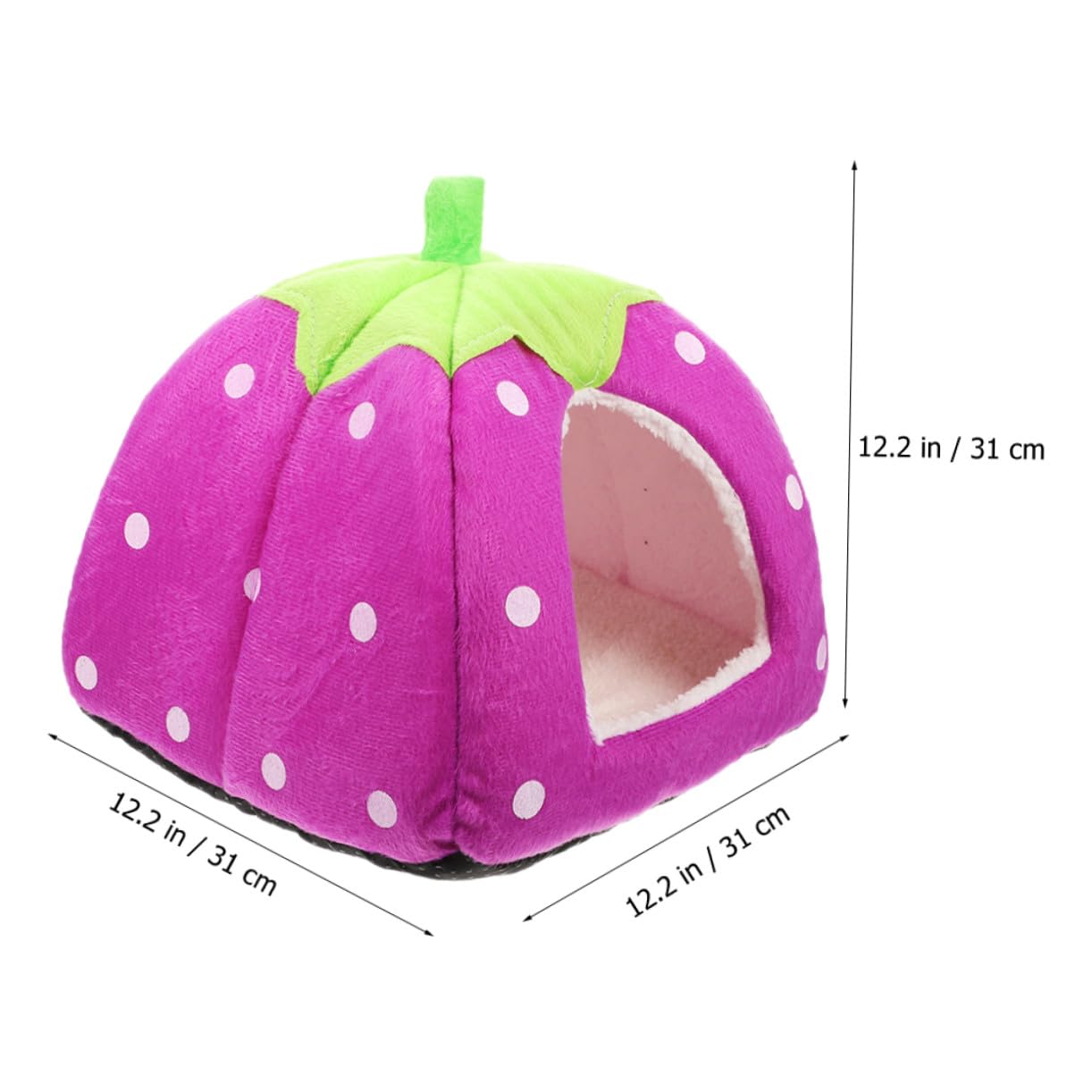 VANZACK Casa para Hámster Doméstico Forma de Caricatura, Cama Confortable para Chinchillas y Hurones, Tela Suave y Diseño Adecuado para Decoración y Juego