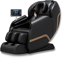 Poltrona De Massagem Dubai Tech Bluetooth Gravidade Zero (PRETO COM CINZA)