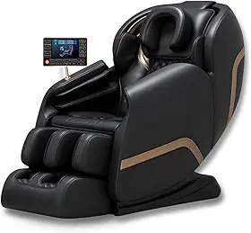 Poltrona De Massagem Dubai Tech Bluetooth Gravidade Zero (PRETO COM CINZA)