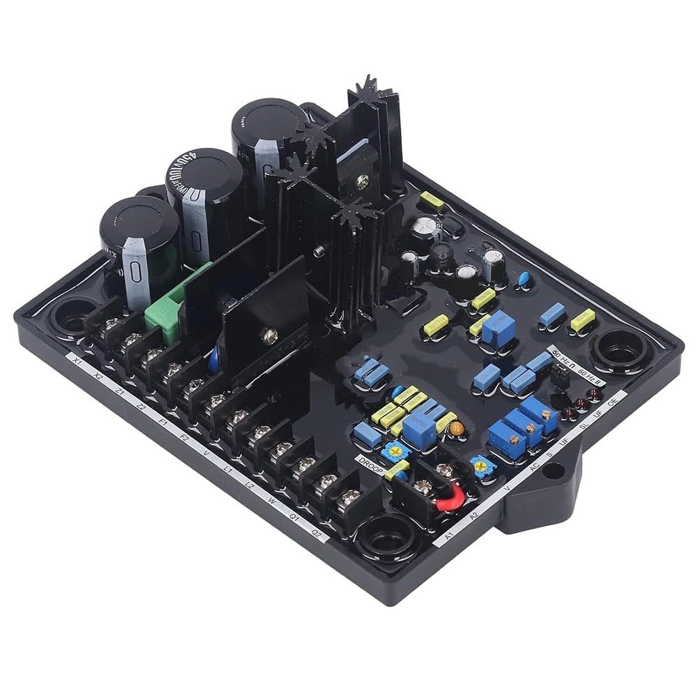 Regulador de voltaje del generador automático AVR R180 para generadores sin escobillas con para pmg, voltaje de entrada de 180-530 V, controlado por PID para funcionamiento en paralelo, carcasa de