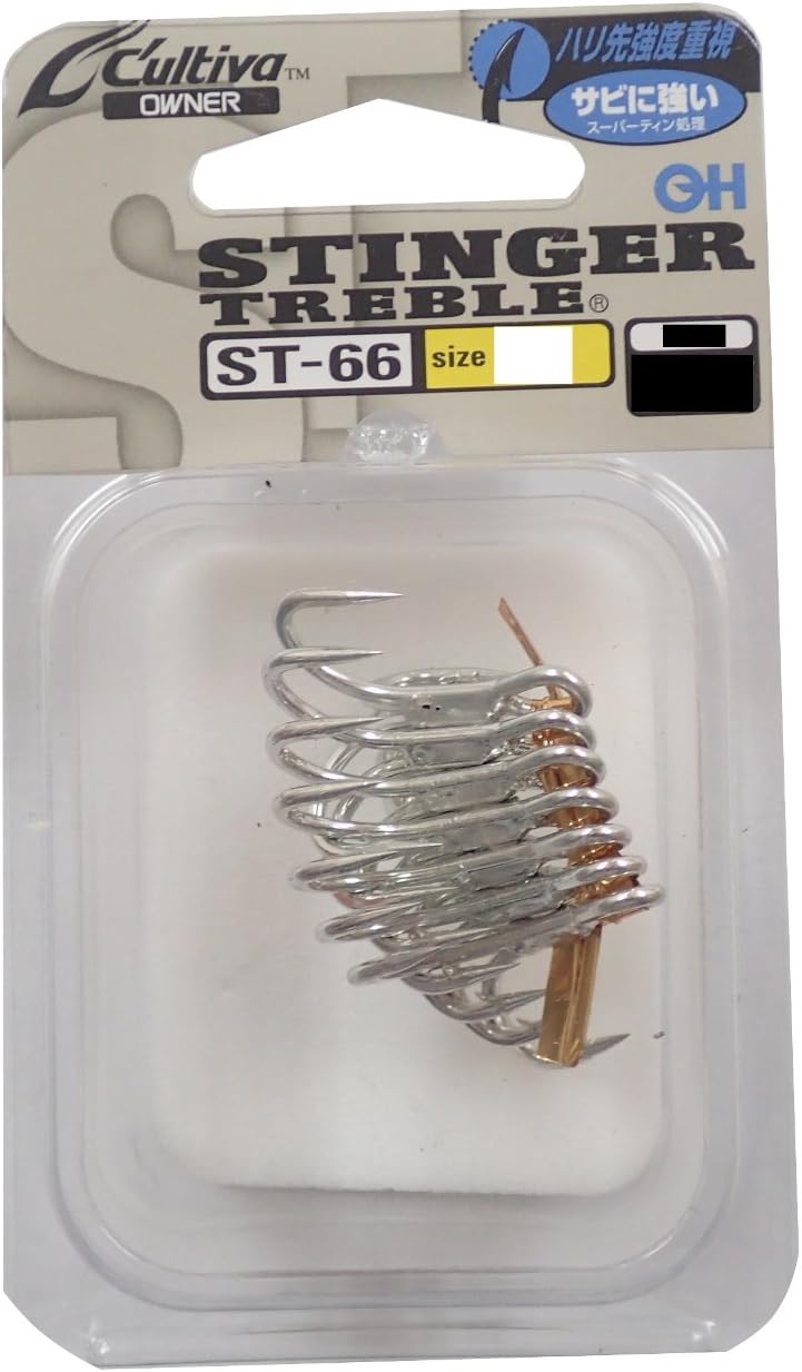 Owner ST-66 TN 4X Treble Hook Heavy Duty Size 4 (9338)