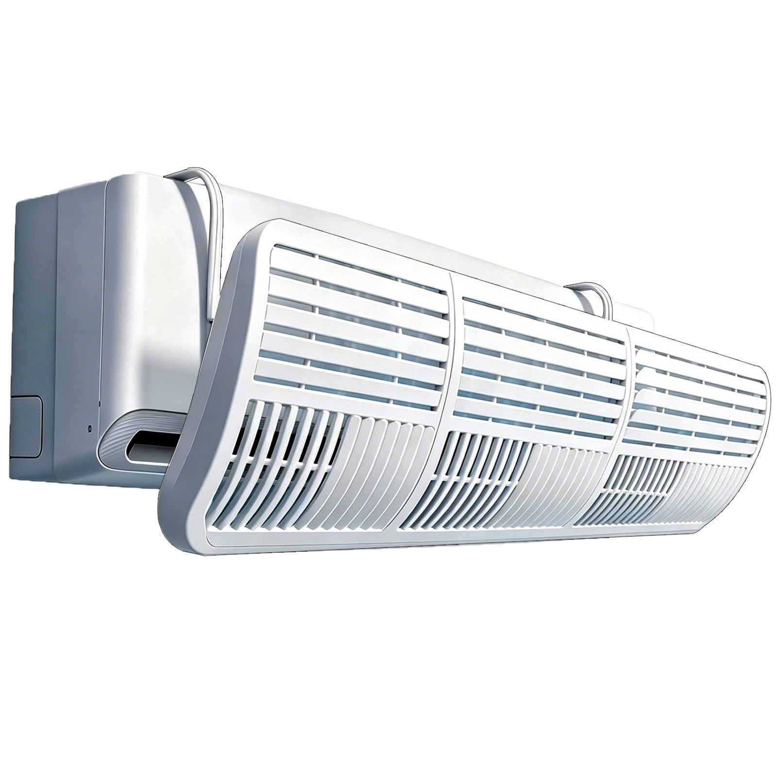 WUXTOKV Air Conditioner Deflector, AC Vent Deflector for Wall Mounted Units, 35 in, 180° Adjustable Airflow Guide, 15° Louver