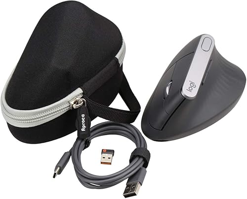 Miniatura 6 de Aproca Bolsa de almacenamiento de viaje dura para Logitech Lift VerticalMX Vertical Wireless Mouse
