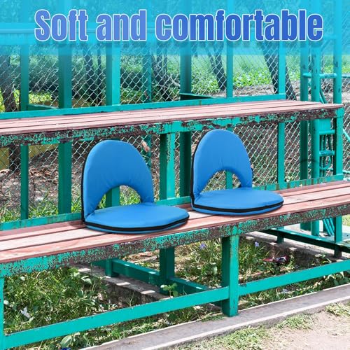 image for Maitys 2 Pcs Stadium Seats for Bleachers with Back Support and Cushion