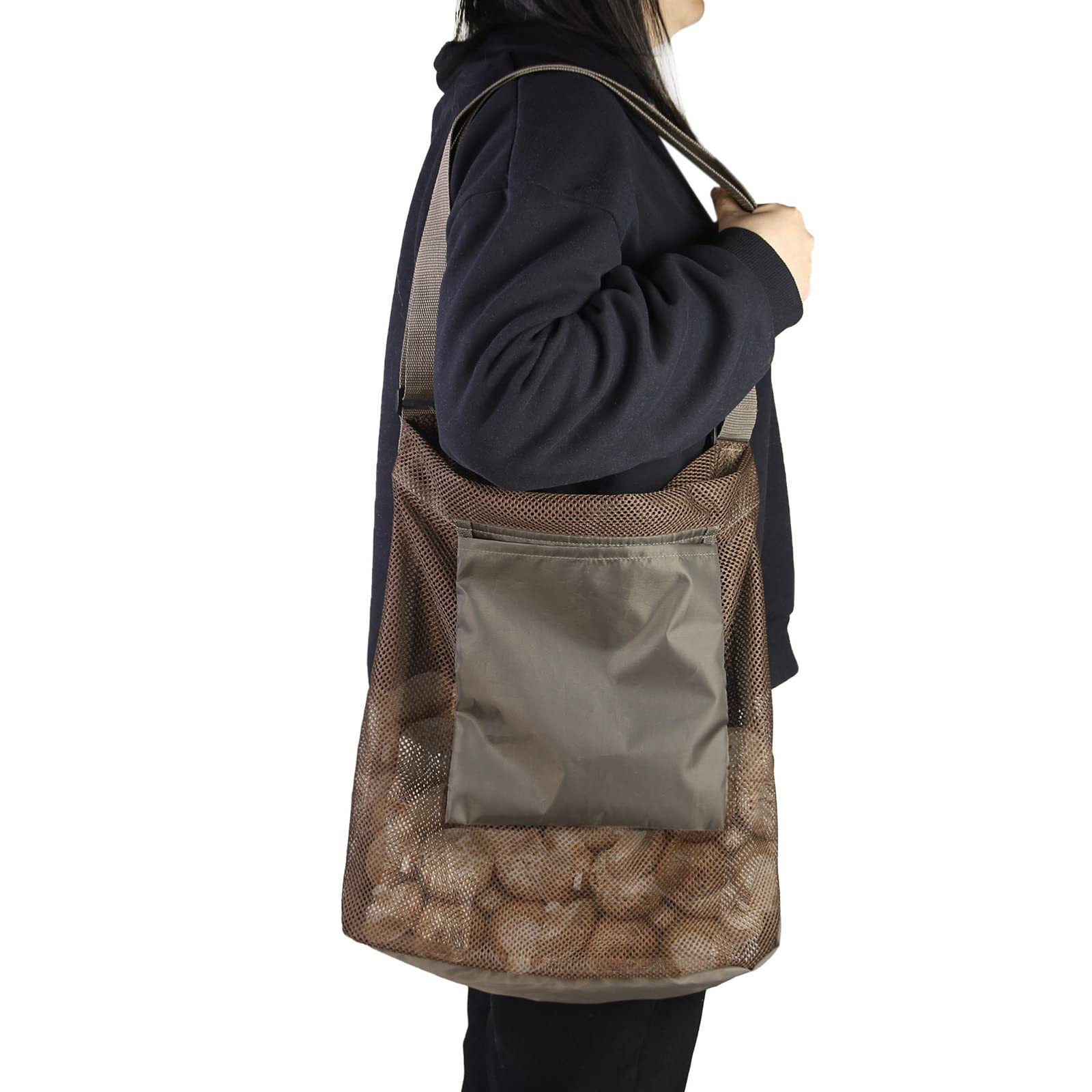 Borsa Rete Per Raccolta Funghi JDCMEI - Tessuto Oxford, Spallacci Regolabili - Per Escursioni - Foto 8