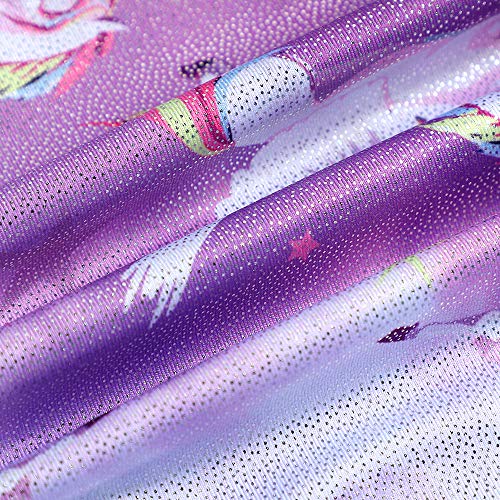 HOZIY Girls Gymnastics Leotards for Kids Tumbling Outfits Biketard Sparkle Adorable Pattern