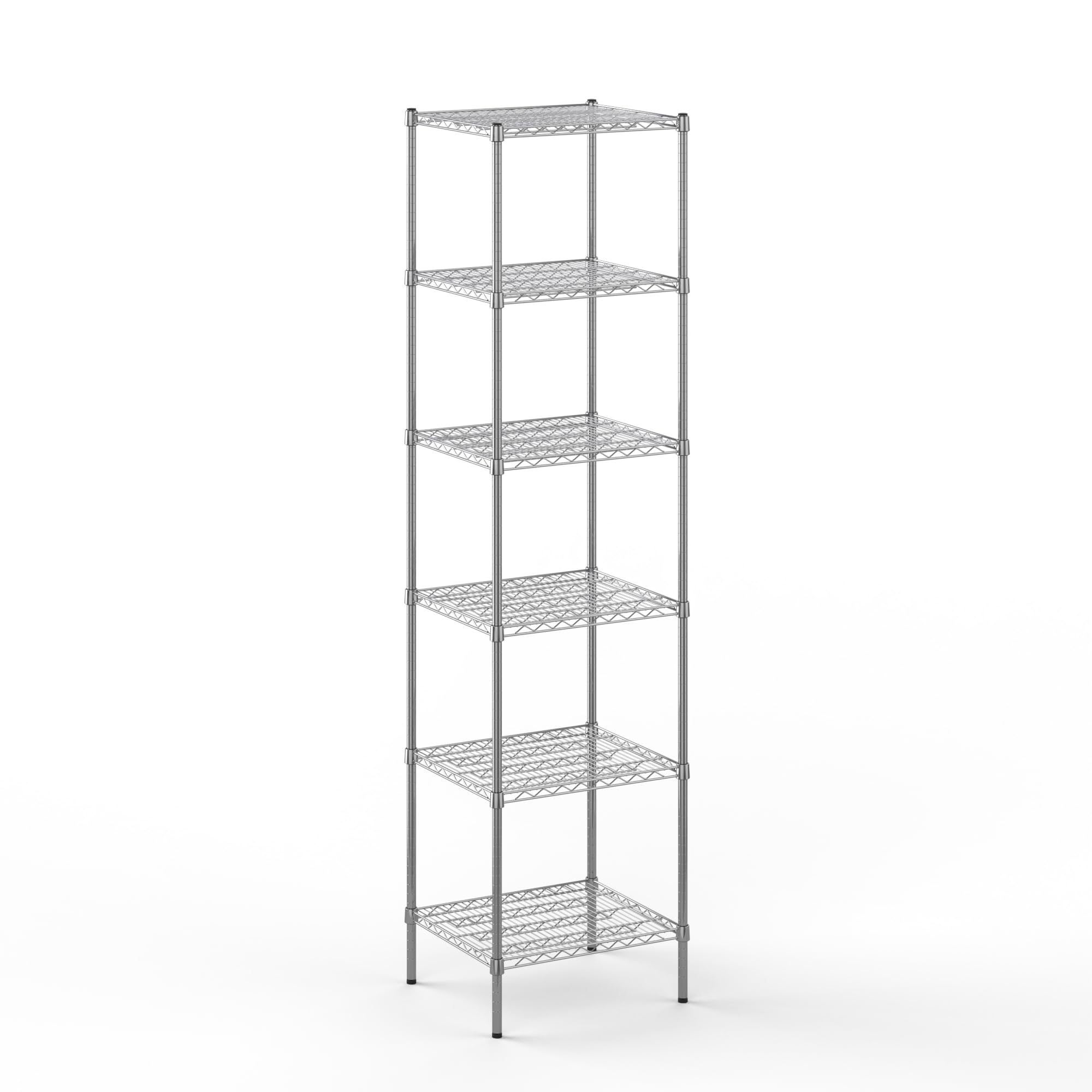 21" Deep x 24" Wide x 96" Height Wire Shelving Kit | 6-Tier | NSF Commercial Storage Rack Unit