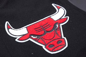 Pro Standard Mens NBA Chicago Bulls Classic Varsity Jacket Black M