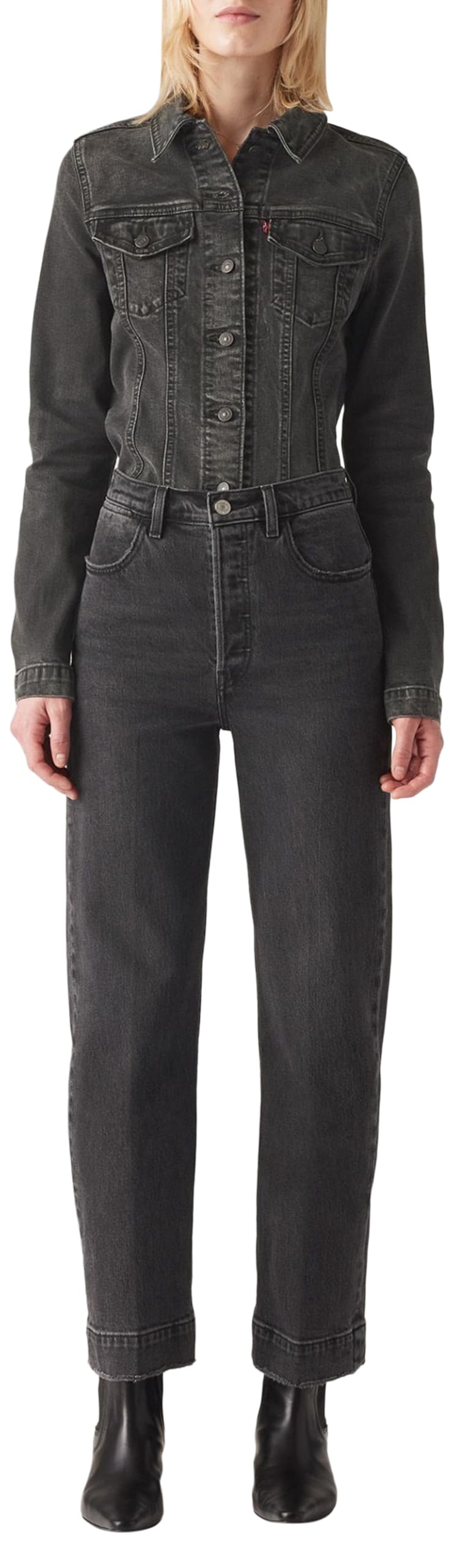 Levi's Damen Ribcage Straight Ankle Tailored Jeans Jeans