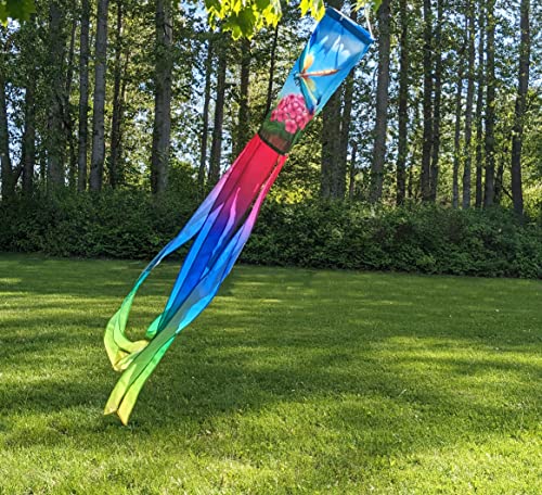 Madrona Brands Garden Dragonfly Windsock | Durable Outdoor Hanging Decoration | Yard, Garden, Patio, Home And More | 60-Inch #TOP1